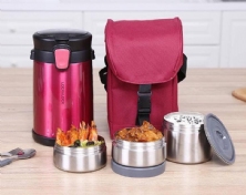 BỘ HỘP CƠM GIỮ NHIỆT EASY TAKE BẰNG THÉP KHÔNG GỈ 2L LOCK AND LOCK LHC8034.